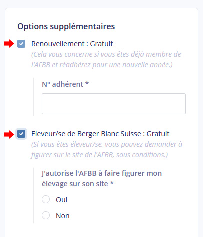 Adhésion à l'AFBB via Hello Asso